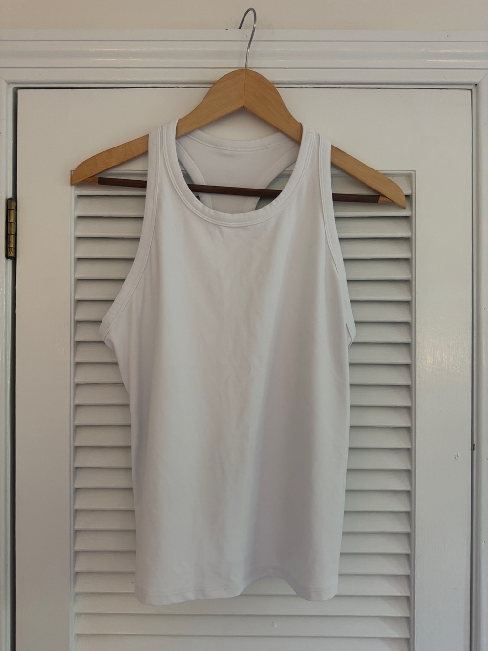 NWOT Athleta Transcend Racerback Tank top, L, White